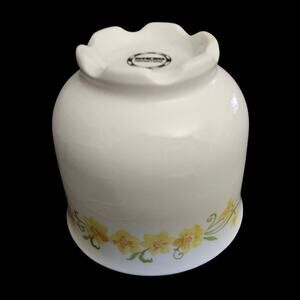 Nikko Ironstone Jonquil Japan Floral Handless Mug Cup Vintage Yellow Flowers